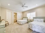 Main Level Guest Bedroom with Two Queen Beds at 20 Knotts Way
